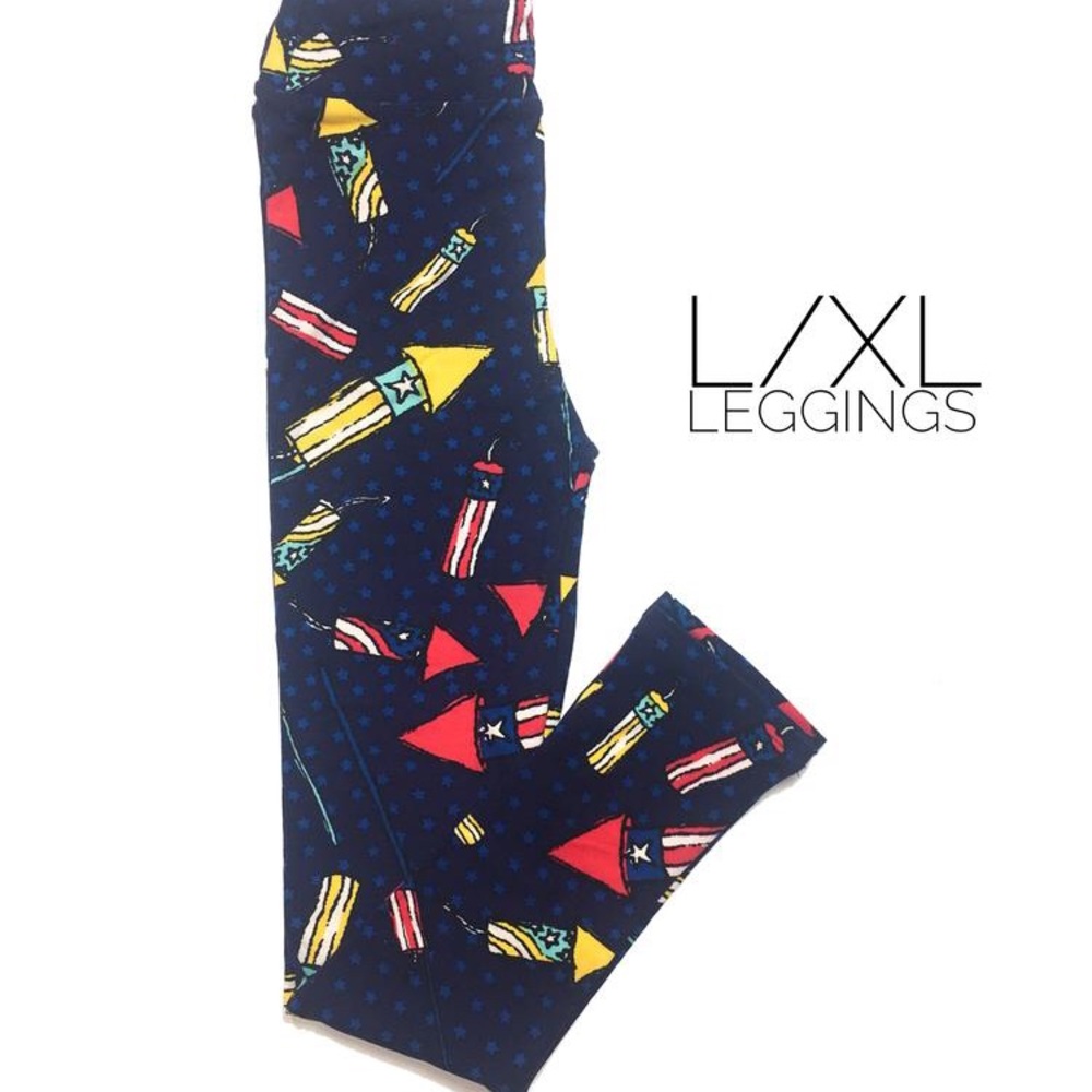 LuLaRoe Americana L/XL Leggings